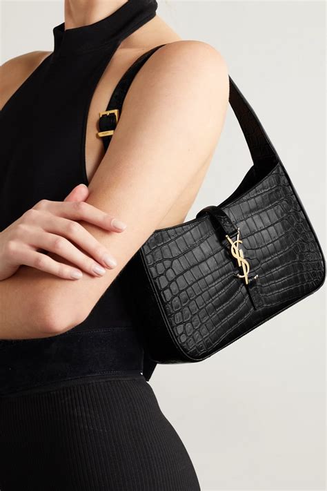 ysl croc shoulder bag|LE 5 À 7 in crocodile.